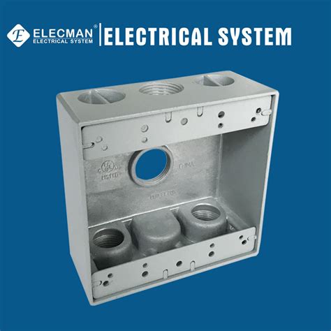 double gang junction box with partitions|two gang weatherproof box deep.